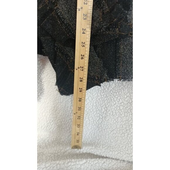 Nanette Lepore Open Front Plaid Shabby Chic Hobo Vest With Pockets Size 4 Gray - Picture 7 of 14